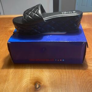 Quilted Platform Slides by Rouge